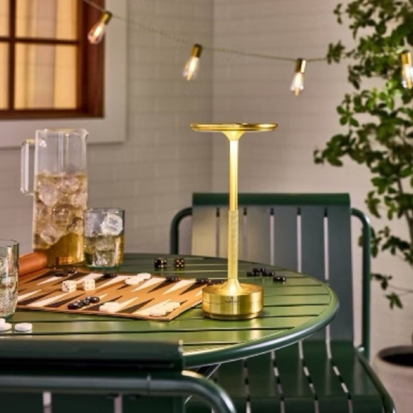 Hearth & Hand with Magnolia Wireless LED Tabletop Lamp Rechargeable Gold NWT - Picture 2 of 10